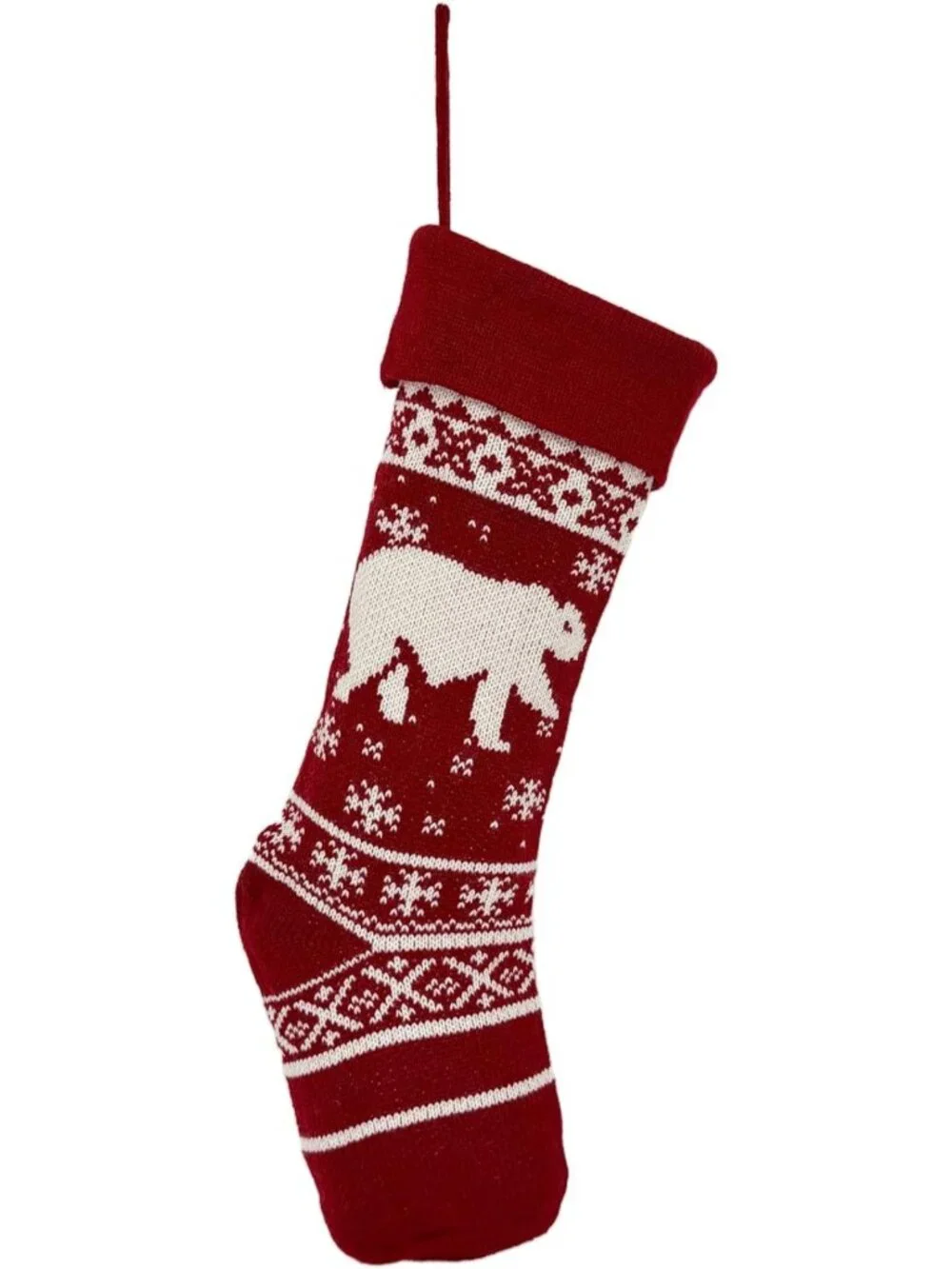 Cozy Red & White Knit Christmas Stockings | Custom Holiday Décor | Farmhouse